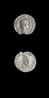 Silver Denarius of Emperor Severus Alexander, 222 CE - 228 CE