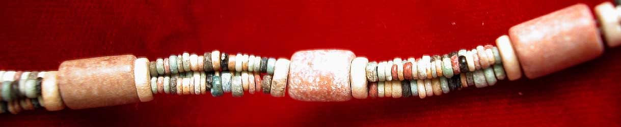 Egyptian Limestone And Faience Bead Necklace, 3300 BCE - 1300 BCE