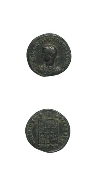 Bronze Follis of Constantine II Struck While Caesar, 316 CE - 335 CE