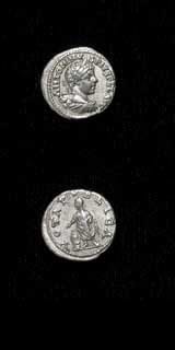 Silver Denarius of Emperor Elagabalus, 218 CE - 219 CE