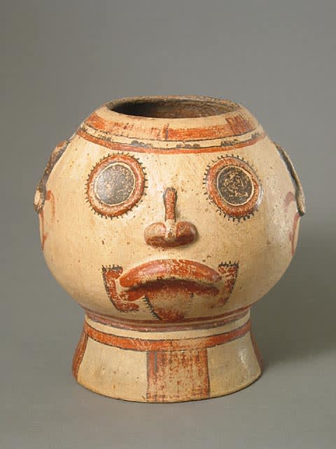 Vessel Depicting the Head of Tlaloc, 800 CE - 1550 CE