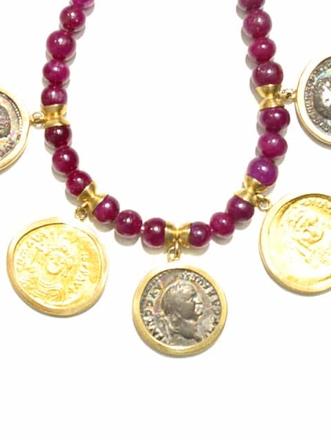 Two Gold Coins Of Maurice & Justinina I, 3 Silver Denarii Of Hadrian, Vespasian And Trajan, 69 CE - 602 CE