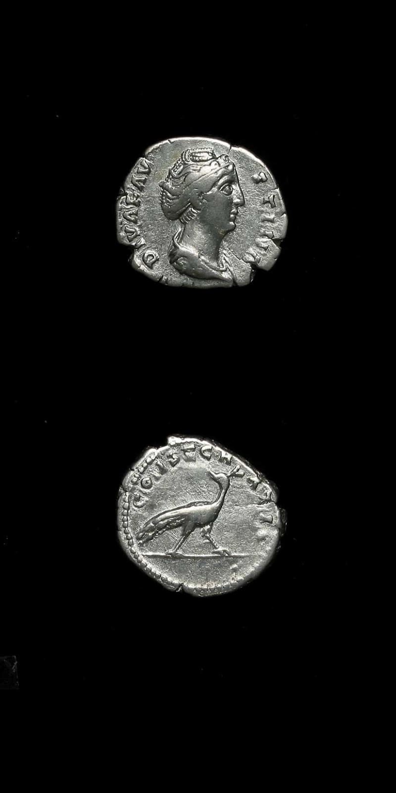 Silver Denarius of Empress Faustina Senior Issues Posthumously, 141 CE - 161 CE