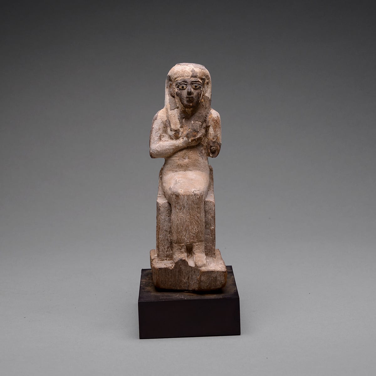 Ptolemaic Period Wooden Sculpture of Isis, 300 BCE - 100 BCE
