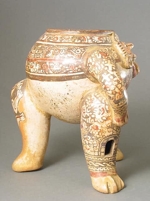 Tlaloc Effigy Tripod Vessel, 500 CE - 1000 CE