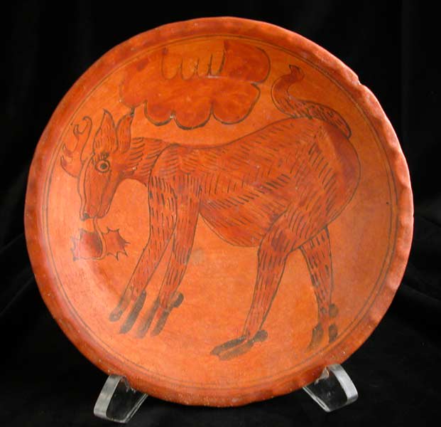 Mayan Polychrome Plate Depicting a Deer, 600 CE - 900 CE