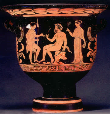Apulian Red-Figure Bell Krater, 380 BCE - 365 BCE