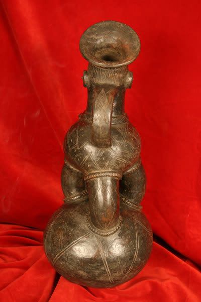Mangbetu Terracotta Vessel, 19th Century CE - 20th Century CE