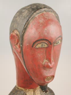 Baule Colonial Polychrome Sculpture of a Man, 20th Century CE
