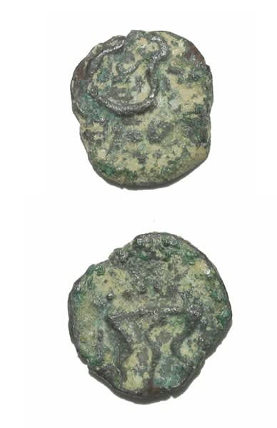 Jewish Bronze Prutah of King Herod the Great, 37 BCE - 4 BCE
