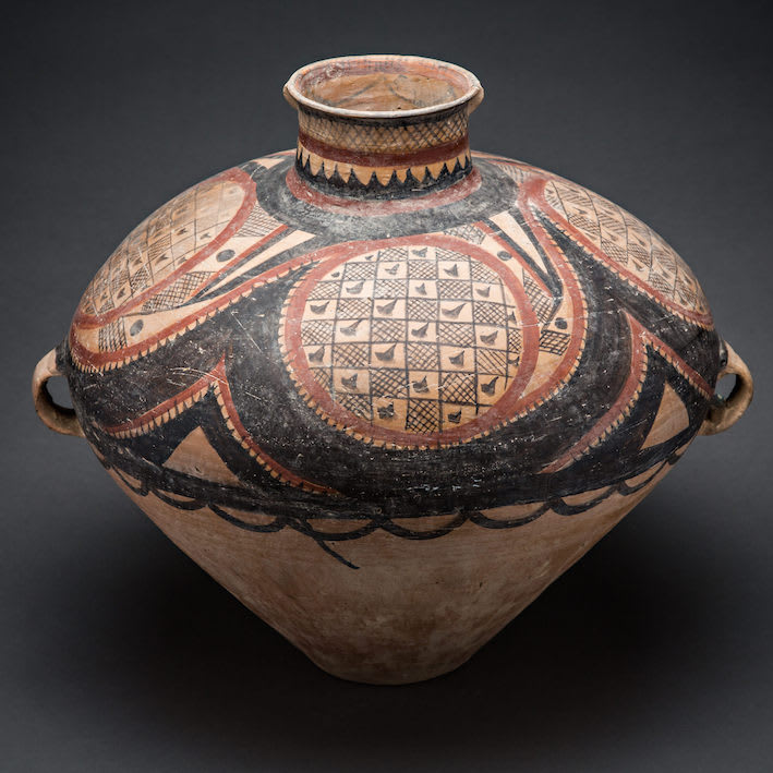 Neolithic Yangshao Painted Terracotta Vessel, 2500 BCE - 2000 BCE