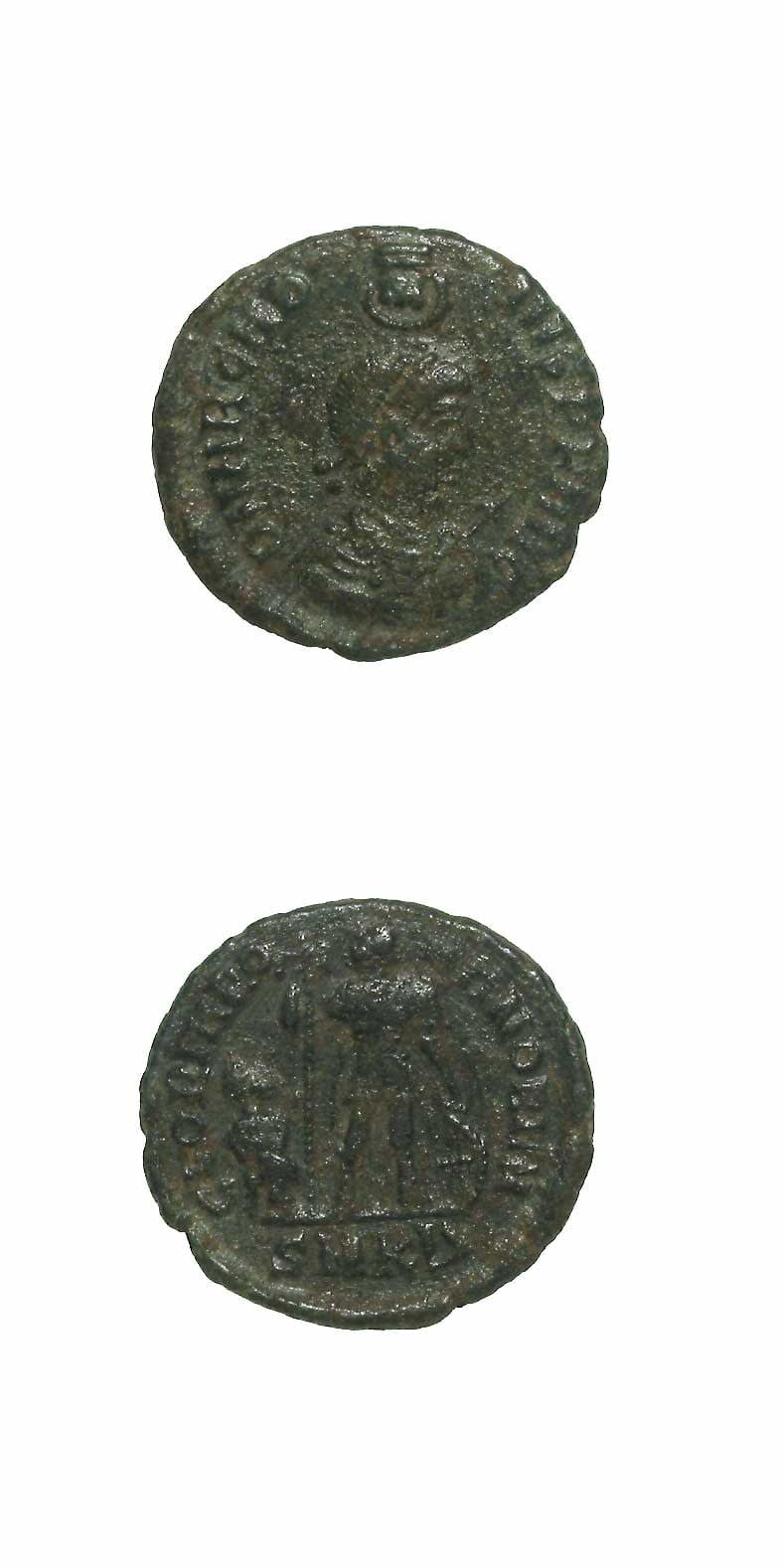 Bronze Coin of Emperor Arcadius, 383 CE - 408 CE