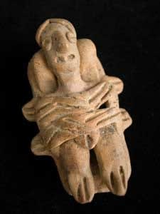 Jalisco Sculpture of a Woman Lying in Bed, 300 BCE - 300 CE