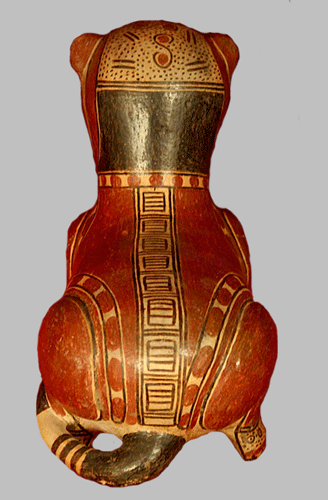 Guanacaste Terracotta Sculpture of a Jaguar, 1000 CE - 1500 CE