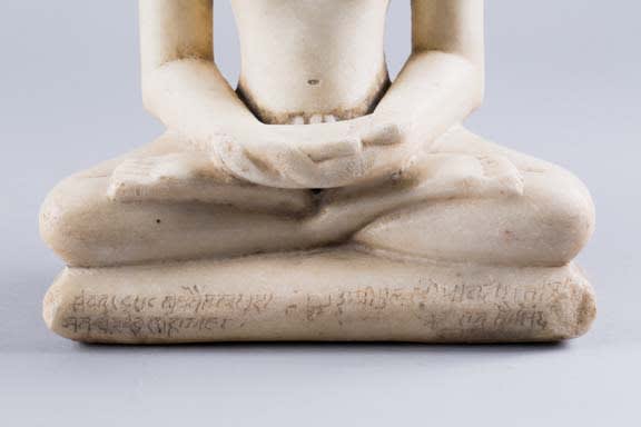 Mandalay seated meditating stone Buddha