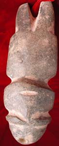 Mezcala Stone Standing Figure, 300 BCE - 300 CE