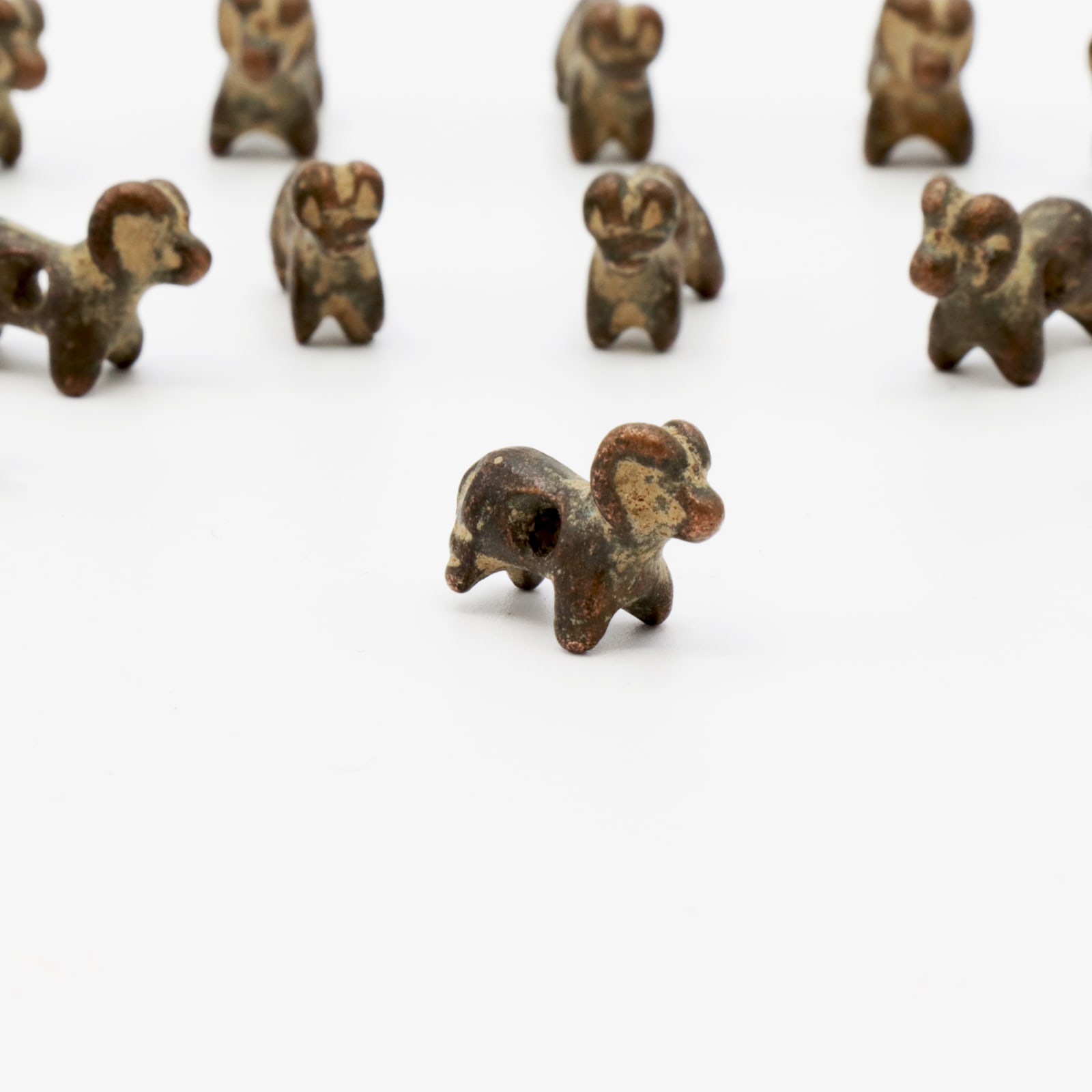 Set of Twenty-Seven Bactrian Beads, in the form of Rams, 3200 BC - 2800 BC