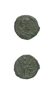 Bronze Coin of Emperor Valentinian II, 375 CE - 392 CE
