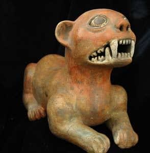Terracotta Sculpture of a Jaguar, 500 CE - 1000 CE