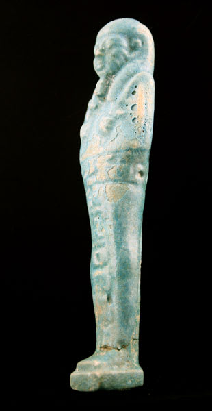 26th Dynasty Faience Ushabti, 664 BCE - 525 BCE