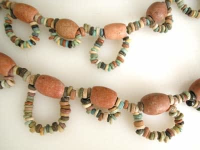 Limestone And Faience Bead Necklace, 3300 BCE - 1300 BCE