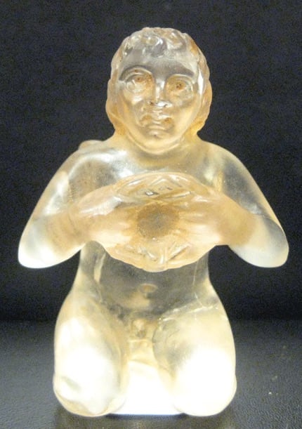 Rock Crystal Sculpture of a Kneeling Putti, 1700 CE - 1800 CE