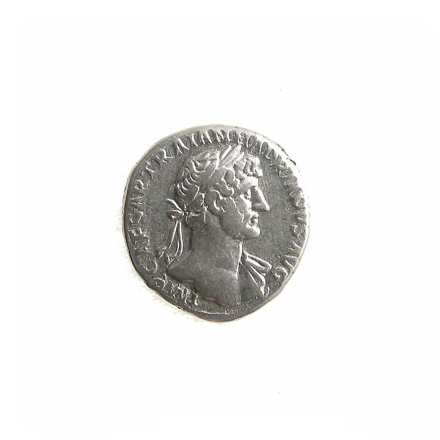 Silver Denarius of Emperor Hadrian, 117 CE - 138 CE