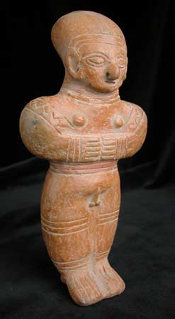Bahia Sculpture of a Standing Man, 200 BCE - 600 CE