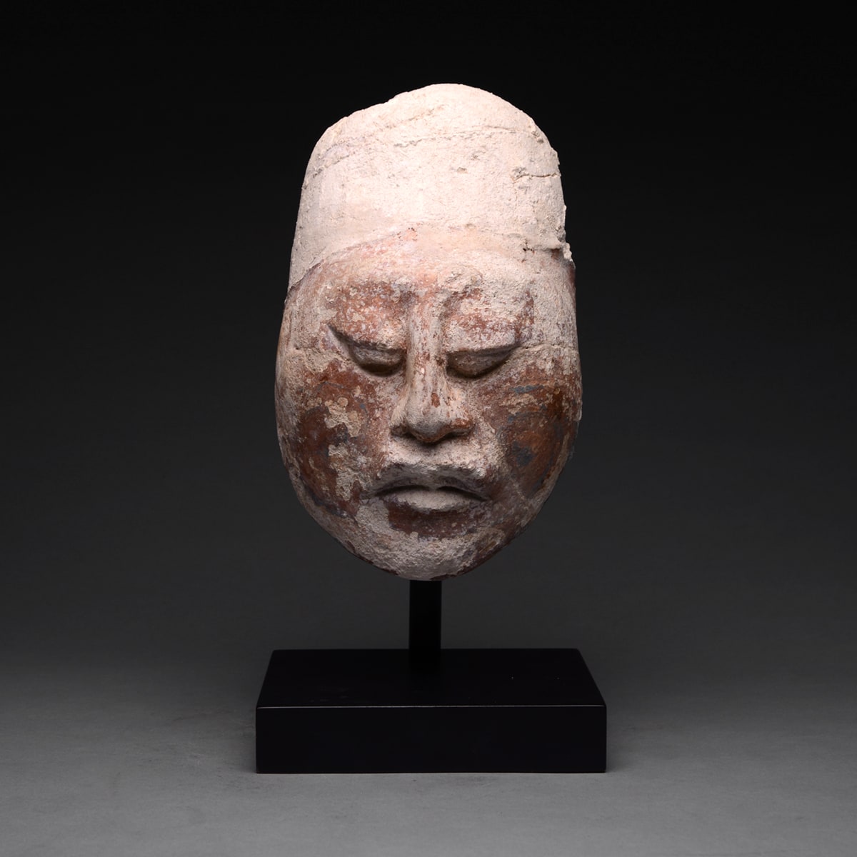 Mayan Stucco Head Of A Dignitary, 200 CE - 600 CE
