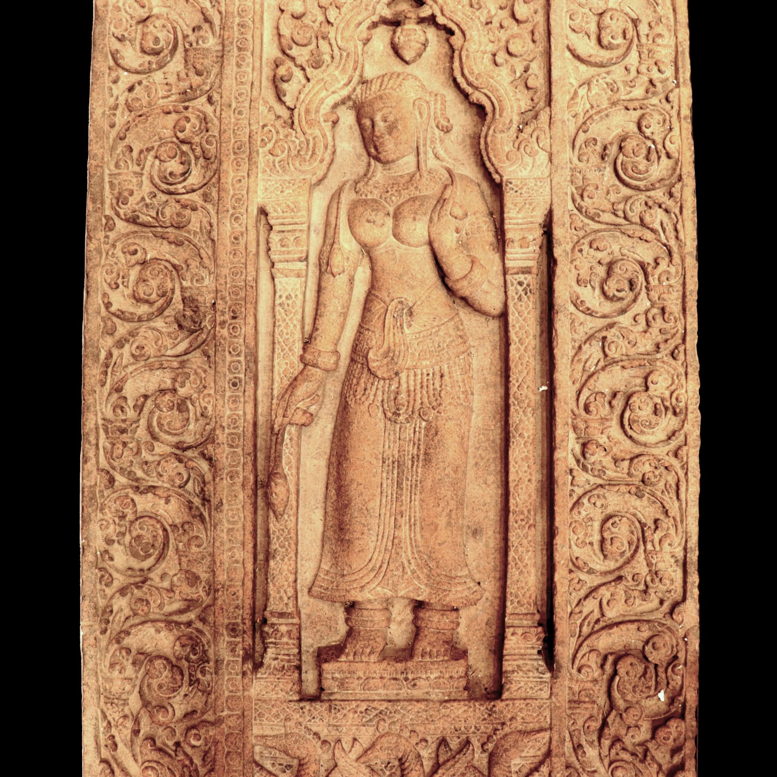 Khmer-Style Temple Frieze of an Apsara, Tenth to Twelfth Century AD