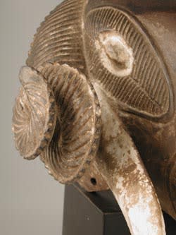Baule Wooden Mask of a Ram, 20th Century CE