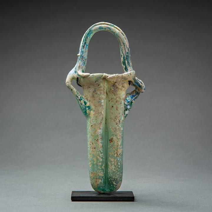 Roman Double Cosmetic Glass Tube, 4th Century CE - 6th Century CE