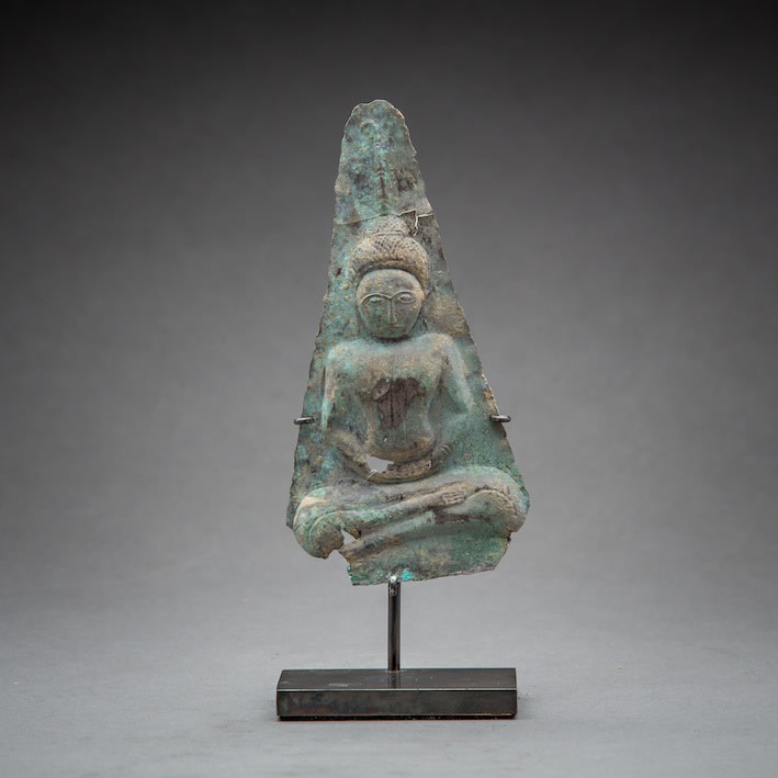 Silver Plaque of Buddha, 1100 CE - 1300 CE