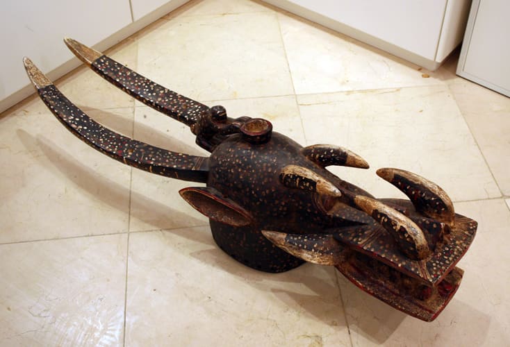 Senufo Painted Firespitter Mask, 20th Century CE