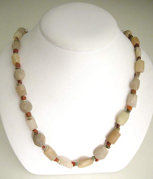 Quartz, Jasper and Faience Bead Necklace, 3300 BCE - 1300 BCE