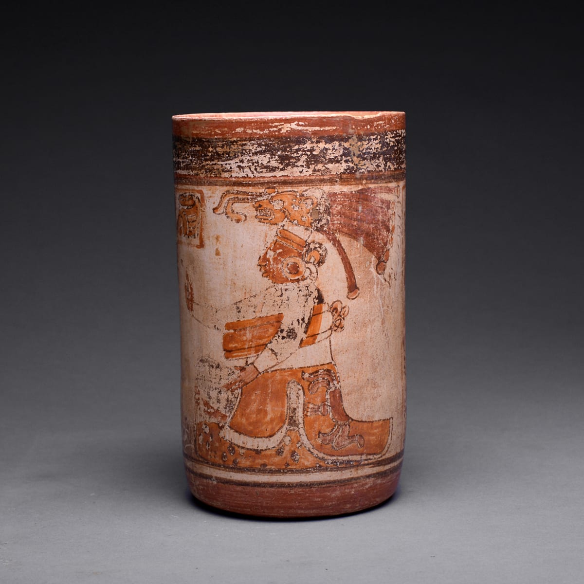 Mayan Polychrome Vessel, 500 CE - 900 CE
