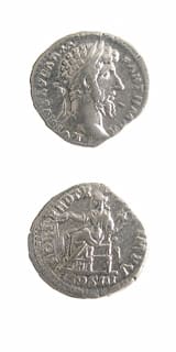 Silver Denarius of Emperor Lucius Verus, 161 CE - 169 CE