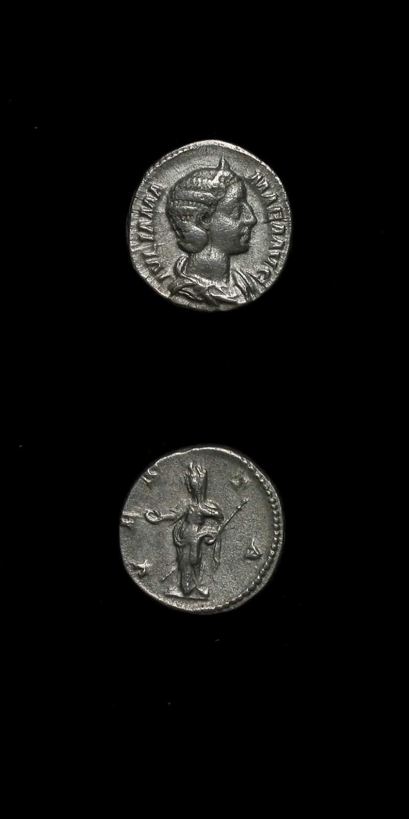 Silver Denarius of Julia Mamaea, 222 CE - 235 CE