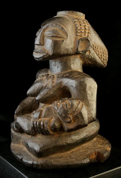 Luba Wooden Maternity Sculpture, 20th Century CE