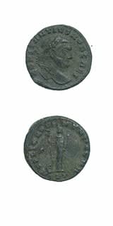 Bronze Follis of Constantius I Chlorus Struck While Caesar, 293 CE - 305 CE