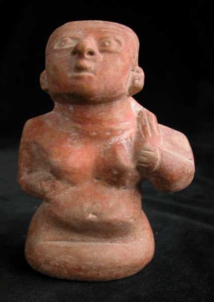Mayan Sculpture of a Seated Woman, 500 CE - 900 CE