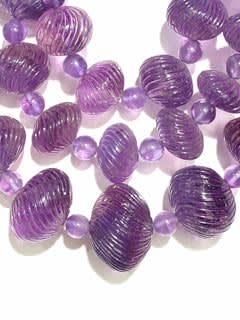 Amethyst Bead Necklace