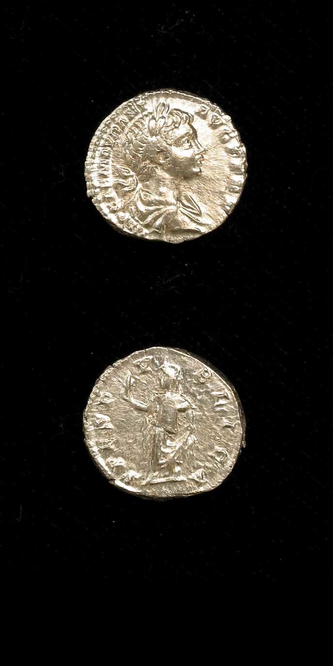 Silver Denarius of Emperor Caracalla, 198 CE - 217 CE