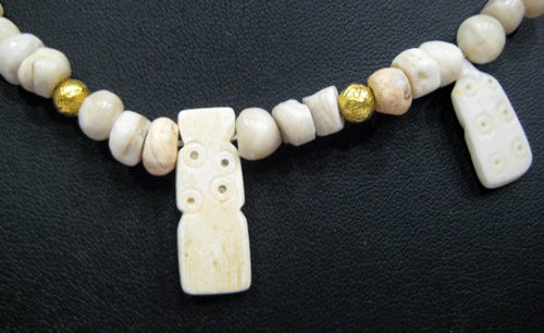 Shell and Stone Bead Necklace with Pendants, 3000 BCE - 1500 BCE