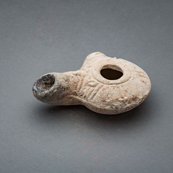 Hellenistic Decorated Radial Lamp, 300 BCE - 100 BCE