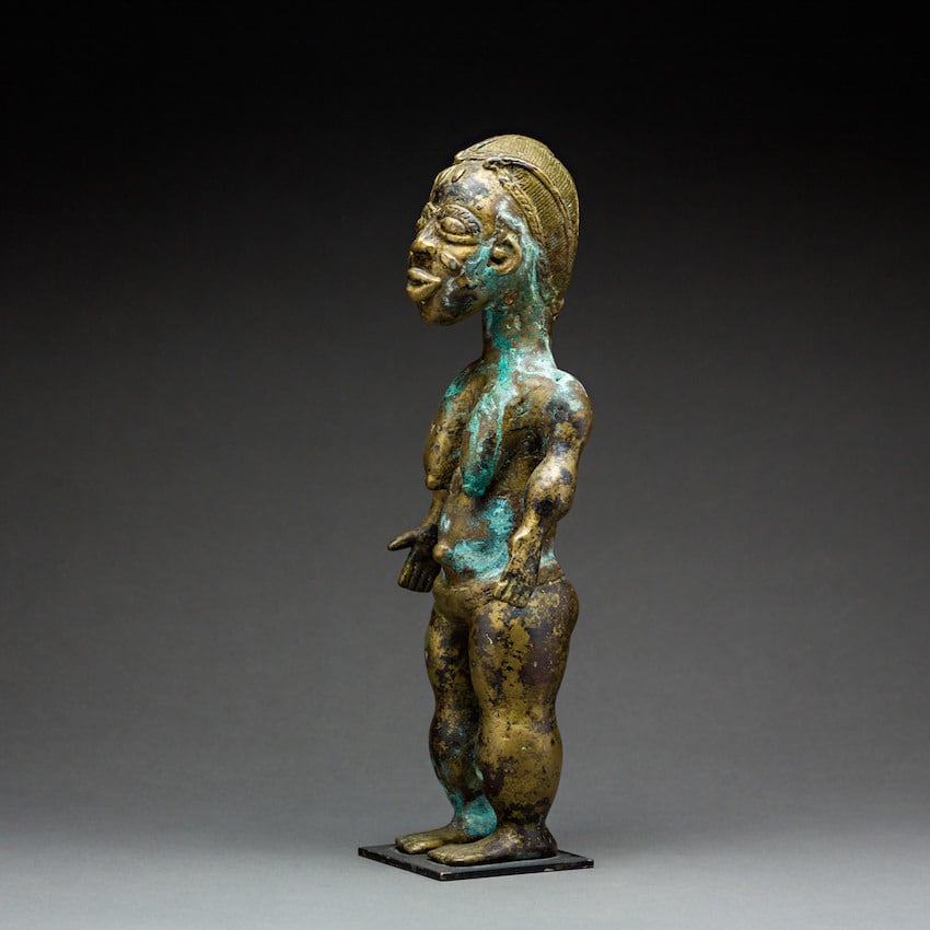 Dan Brass Sculpture of a Woman, 19th Century CE - 20th Century CE