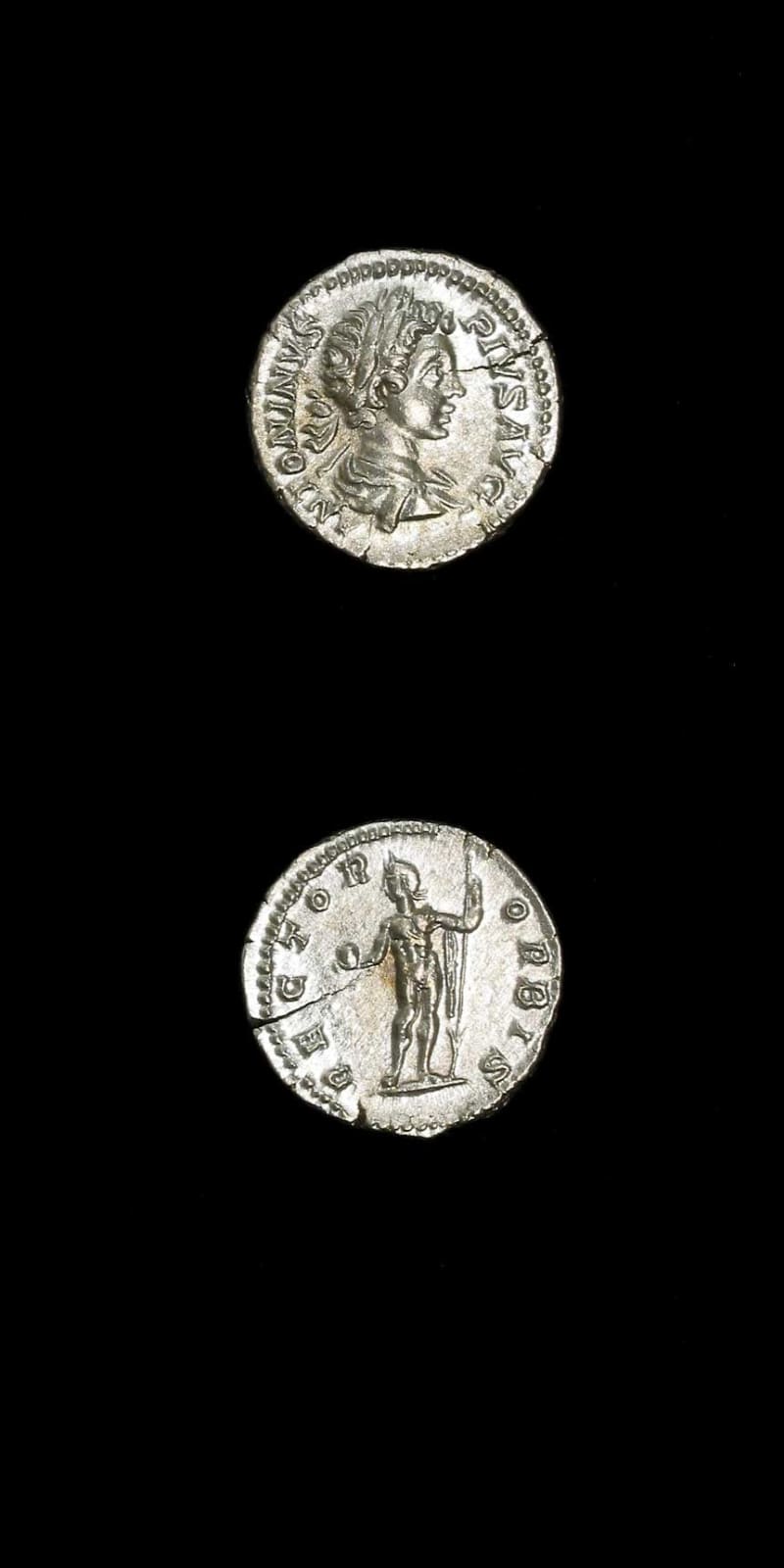Silver Denarius of Emperor Caracalla, 200 CE - 210 CE