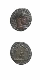 Bronze Follis of Emperor Maxentius, 306 CE - 312 CE