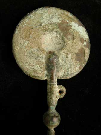 Luristan Bronze Disc Pin, 900 BCE - 700 CE