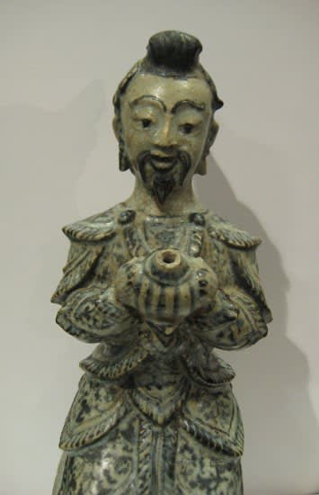 Sawankhalok Figure of a Seated Chinese Man, 1500 CE - 1550 CE